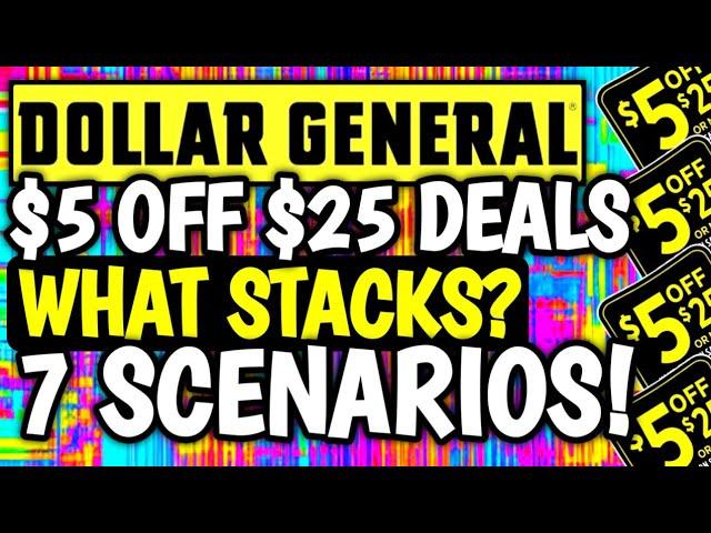 WHAT'S STACKING?!EXCLUSIVE COUPONS!$5 OFF $25 SCENARIOS!DOLLAR GENERAL COUPONING THIS WEEK