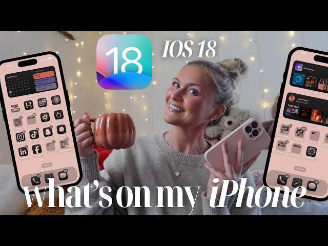 WHAT'S ON MY iPHONE USING iOS 18!