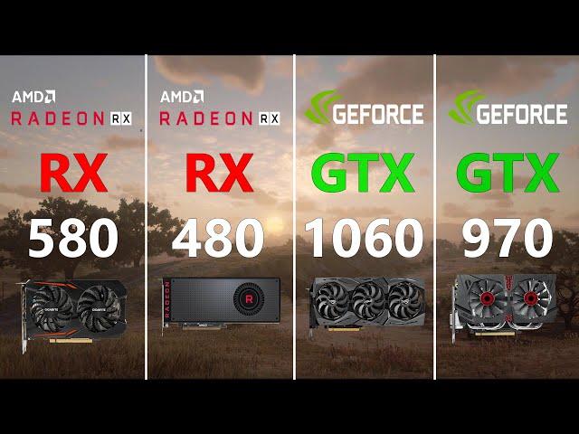 RX 580 vs RX 480 vs GTX 1060 vs GTX 970 Test in 7 Games