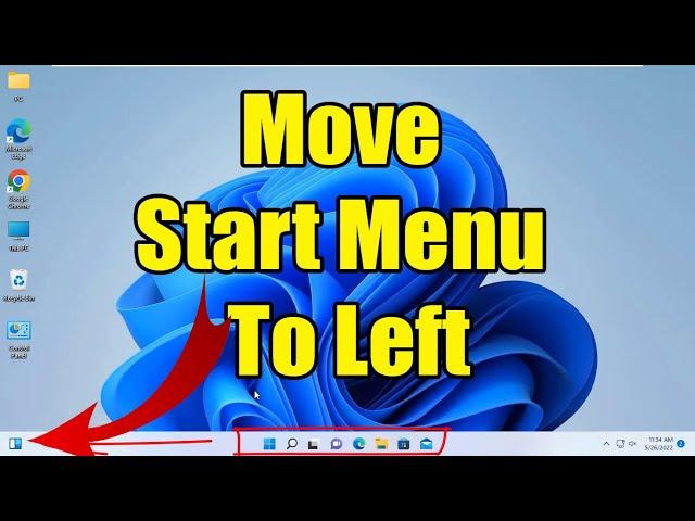 Windows 11 Start Menu Move To Left Side.