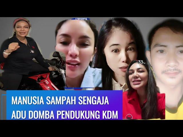 PENDUKUNG KANG DEDI PECAH KARNA MANUSIA SAMPAH INI