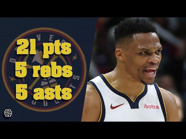 Russell Westbrook 21 pts 5 rebs 5 asts vs Pelicans 24/25 season