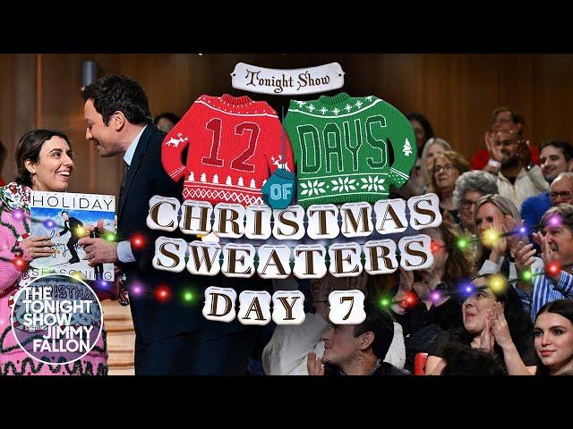 12 Days of Christmas Sweaters 2024: Day 7 | The Tonight Show Starring Jimmy Fallon