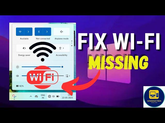 Fix Wifi Not Showing in Windows 10/11 | Fix Missing Wifi