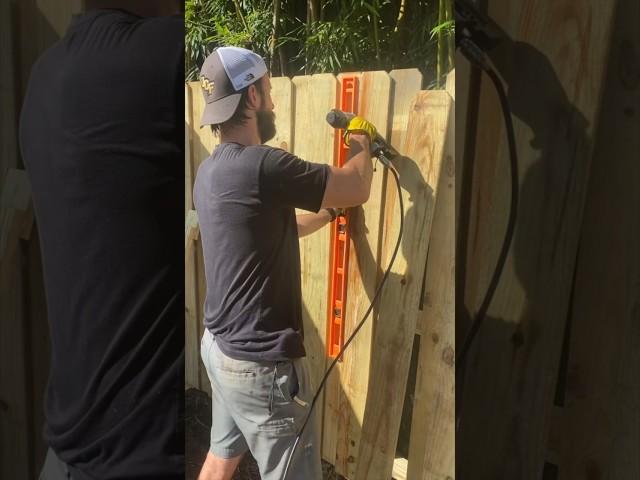 Building a Privacy Fence | Yard Transformation Pt. 1 | Build a LEVEL Wooden Fence |  #diy #fence