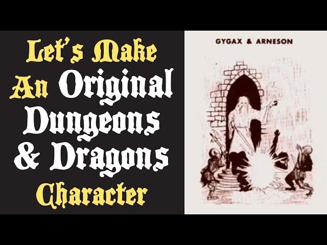 Let's Make an Original Dungeons & Dragons Character