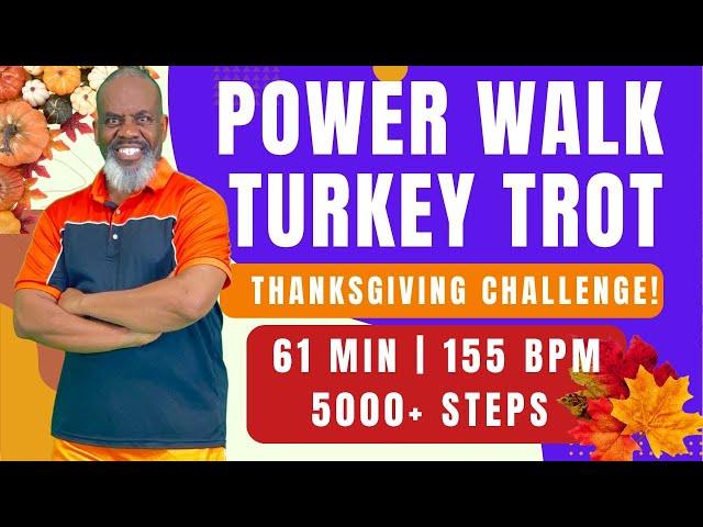 Power Walk Turkey Trot | 60-Minute Thanksgiving Cardio Challenge