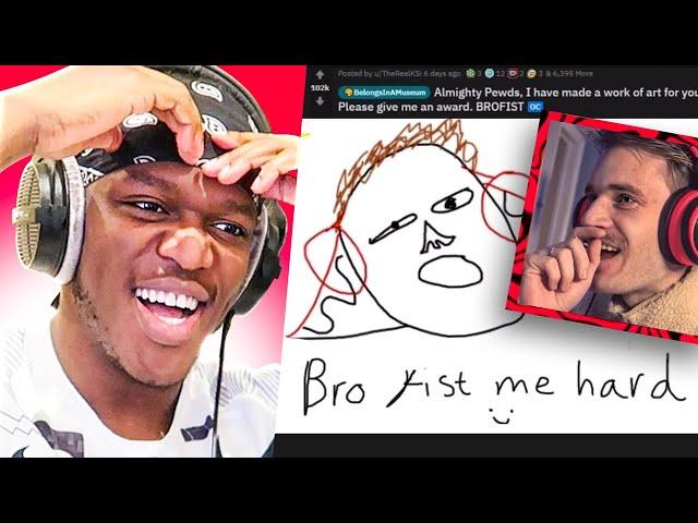 Pewdiepie Reacted To My Drawing Of Him