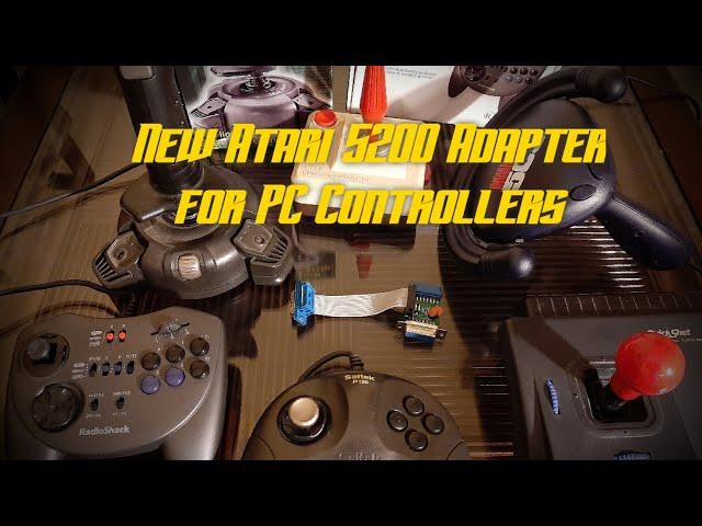 New Ikonsgr Adapter for Atari 5200 Is Available- for PC 15 pin Controller Compatibility (vid#55)