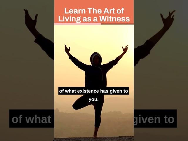 Learn the art of living as a witness | Sakshi Shree #bhagvatgita #SanatanDharma