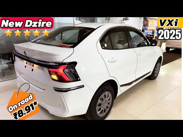 New Maruti Suzuki Dzire VXi 2025 Facelift Model ₹Price Mileage Features Review & Details