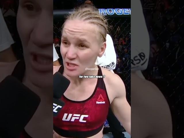 Valentina Shevchenko's reaction after losing to Amanda Nunez