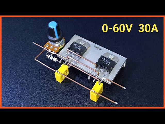 How To Make Adjustable Power Supply 0-60V 30A