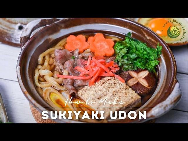 25-Min Beef Sukiyaki Udon That Tastes Like Pure Luxury