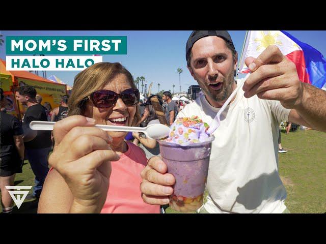 Mom Tries Filipino Street Food  Festival in San Diego, California