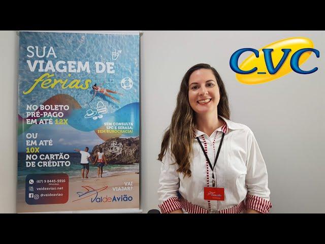 Passagem aérea ou pacote completo no boleto CVC? Na Vai de Avião tem! Nacional ou INTERNACIONAL!