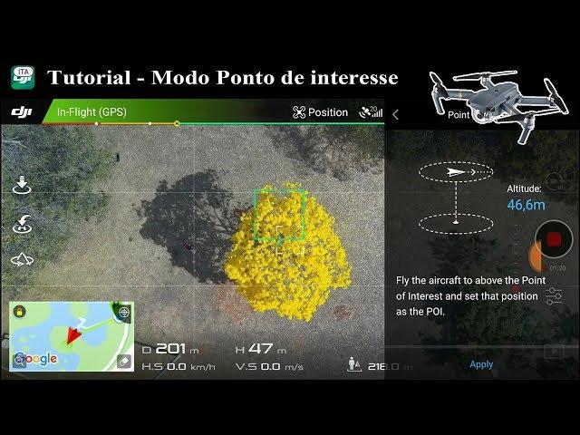 ️ Aqui vou te ensinar a filmar um ponto de interesse com o seu Drone DJI  - Tutorial - Função POI