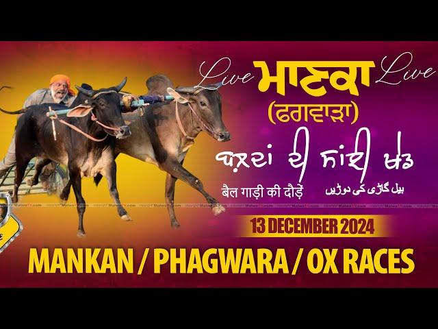 [LIVE] MANKAN / ਮਾਣਕਾ (Phagwara / ਫਗਵਾੜਾ) OX RACES / ਬੈਲ ਗੱਡੀਆਂ ਦੀਆਂ ਦੌੜਾਂ 13 NOV. 2024