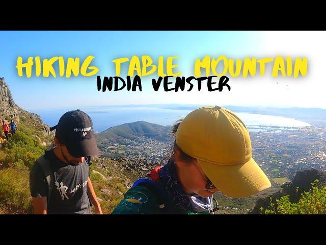 Hiking up Table Mountain - India Venster Route