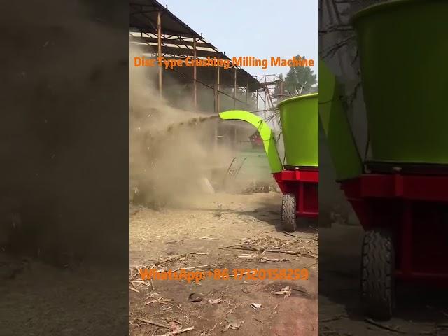 Disc-Type Straw Crushing and Milling Machine - Efficient Straw Processing#straw #crusher #milling