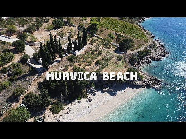 Murvica Beach Brac Island Croatia Drone View Dji Mavic Mini