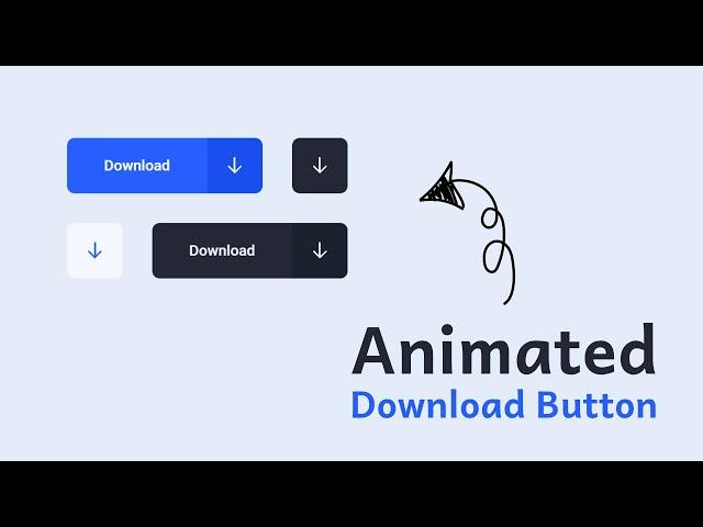 Download Button Animation using HTML, CSS, JS and GSAP