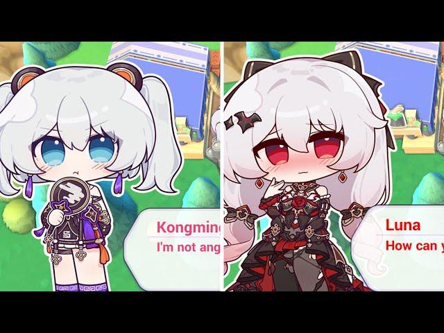 Luna and Kongming Hold Captain's Hand | Honkai Impact 3rd