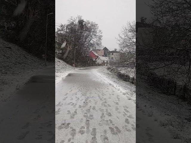 Вот такая красота сейчас у нас в УЖИЦЕ  #shortvideo #travel #serbia #news #autotravel #snow