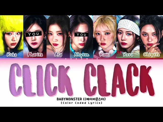 [KARAOKE] BABYMONSTER - Clik Clak but you are Pharita & Ahyeon [Color Coded Lyrics]