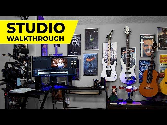 STUDIO TOUR - Main Studio, Livestream, Tutorial, B Roll - YouTube Setup