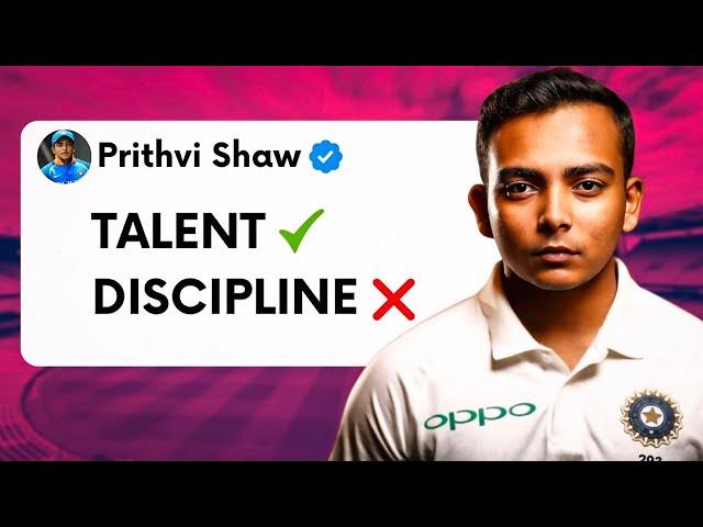 Is Prithvi Shaw a Wasted Talent? The Downfall Story