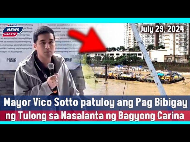 Live: Mayor Vico Sotto | Patuloy ang Pag tulong | Announcement | Pasig News Update