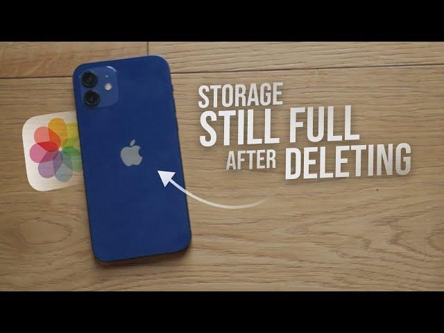 Why is My iPhone Storage Still Full After Deleting Photos (explained)