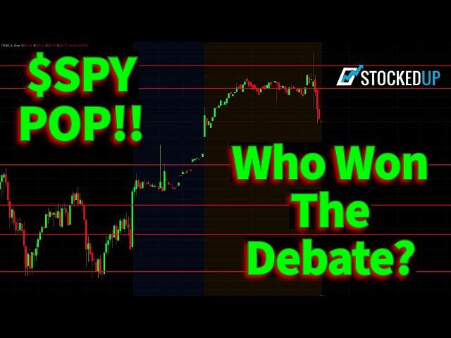 $SPY Almost Back To New Highs!! Who Won The Debate? Vote In The Poll!!