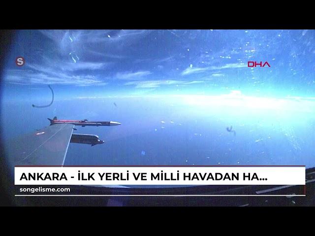 ANKARA - İlk yerli ve milli havadan havaya görüş ötesi füzesi 'GÖKDOĞAN'dan tam isabet (VİDEO EKL...