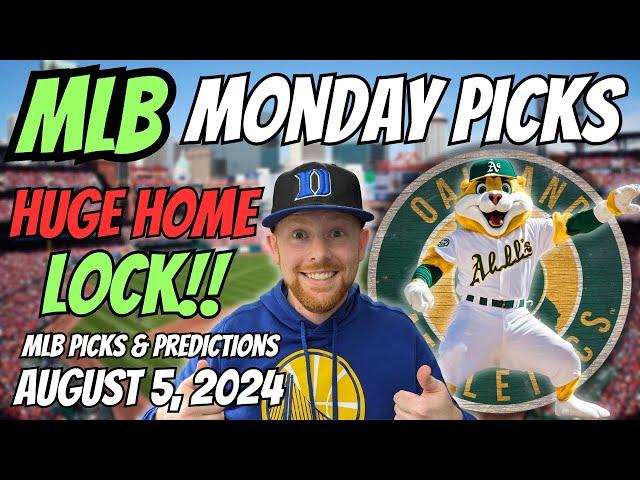 HUGE MLB LOCK!! MLB Picks Today 8/5/2024 | Free MLB Picks, Predictions & Sports Betting Advice