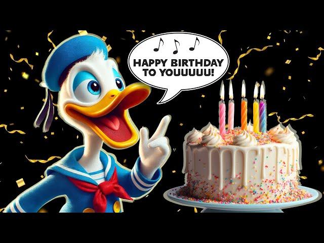 Donald Duck Sings Happy Birthday! 