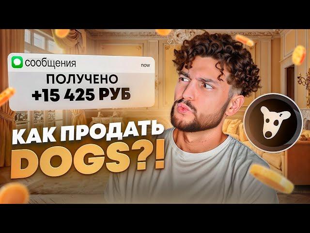  КАК ПРОДАТЬ DOGS из TELEGRAM? Подробная инструкция о том, как вывести DOGS на карту