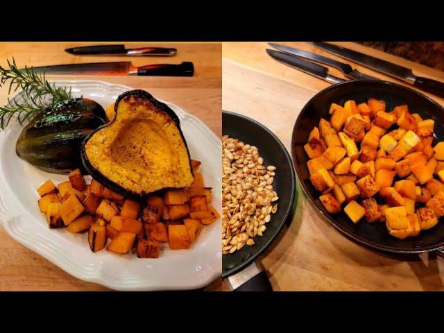 How To Roast Squash (Acorn and Butternut)