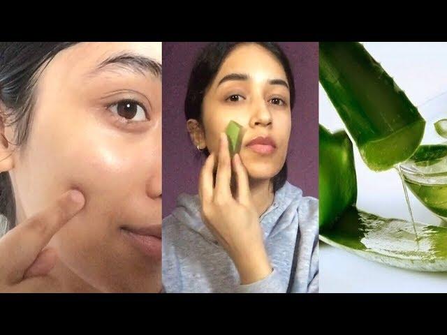 I USED ALOE VERA GEL ON MY FACE FOR 3 WEEKS AND THIS IS WHAT IT DID TO MY SKIN