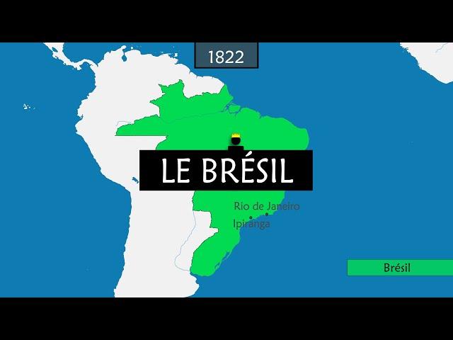 L’histoire du Brésil - Résumé sur cartes