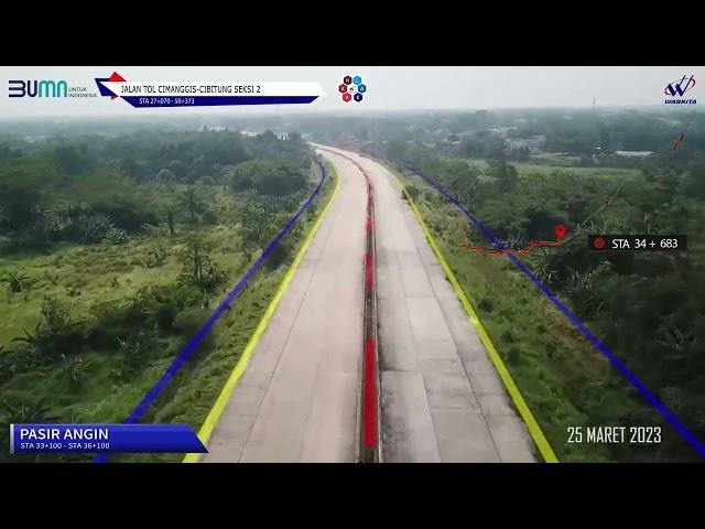 PROGRES KONSTRUKSI JALAN TOL CIMANGGIS CIBITUNG 25 MARET 2023