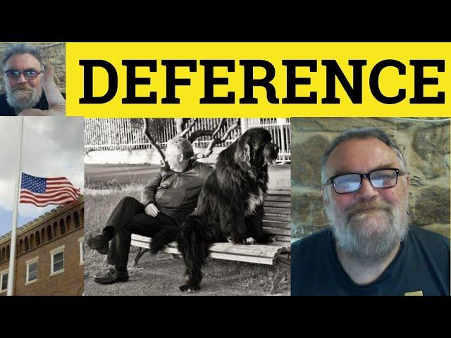  Deference Meaning - Deferential Definition - Deferential Examples - C1 Vocabulary - Deference