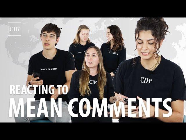  CIB students reacting to real mean Tweets & Comments about their profession #NoChef