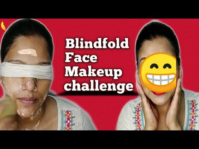 Blindfold face challenge||requested video||kumkum Rathore