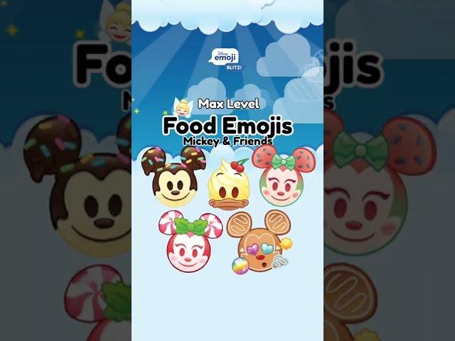 Disney Emoji Blitz - Food Collection at Max Levels