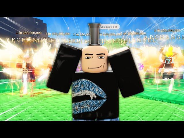 Trolling with ARCHANGEL HEAVEN in Roblox Sol's RNG