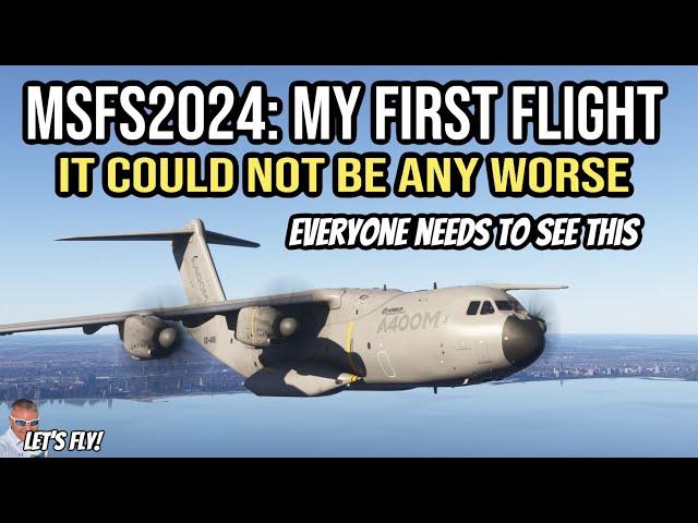 MSFS2024 Game Footage | My First Flight | COULD NOT BE WORSE | Microsoft Flight Simulator 2024