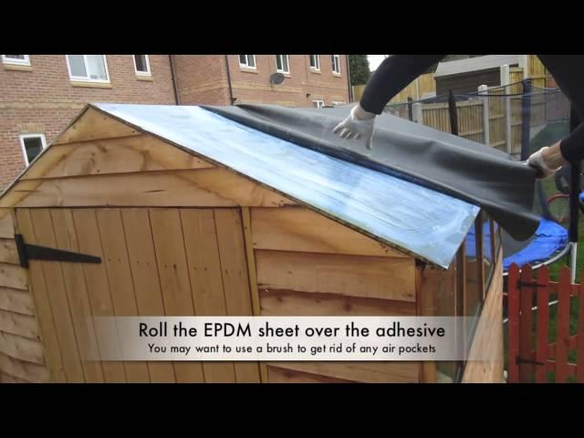 How to Install Firestone EPDM Rubber Roofing on a Shed Roof