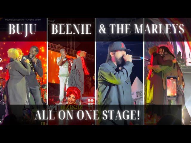 Buju Banton, Beenie Man, Beres Hammond & The Marleys Surprise Marcia Griffiths  @MeetTheMitchells